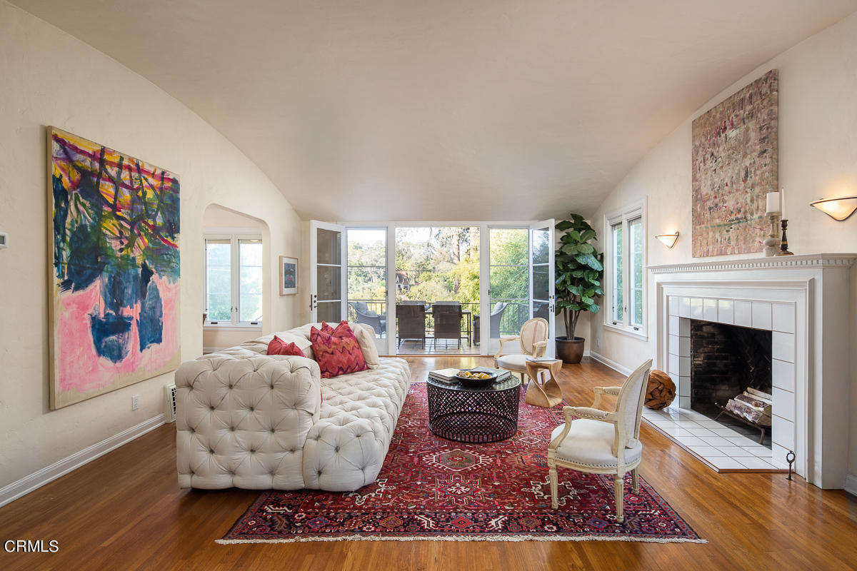 1659 Kaweah Drive Pasadena, CA 91105 - Photo 8 of 46 a living room with furniture fireplace and window