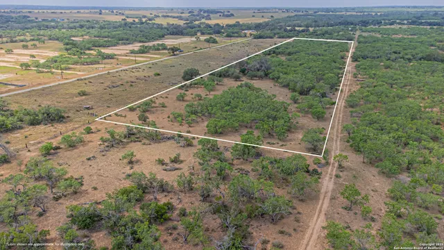 an aerial view of a houses