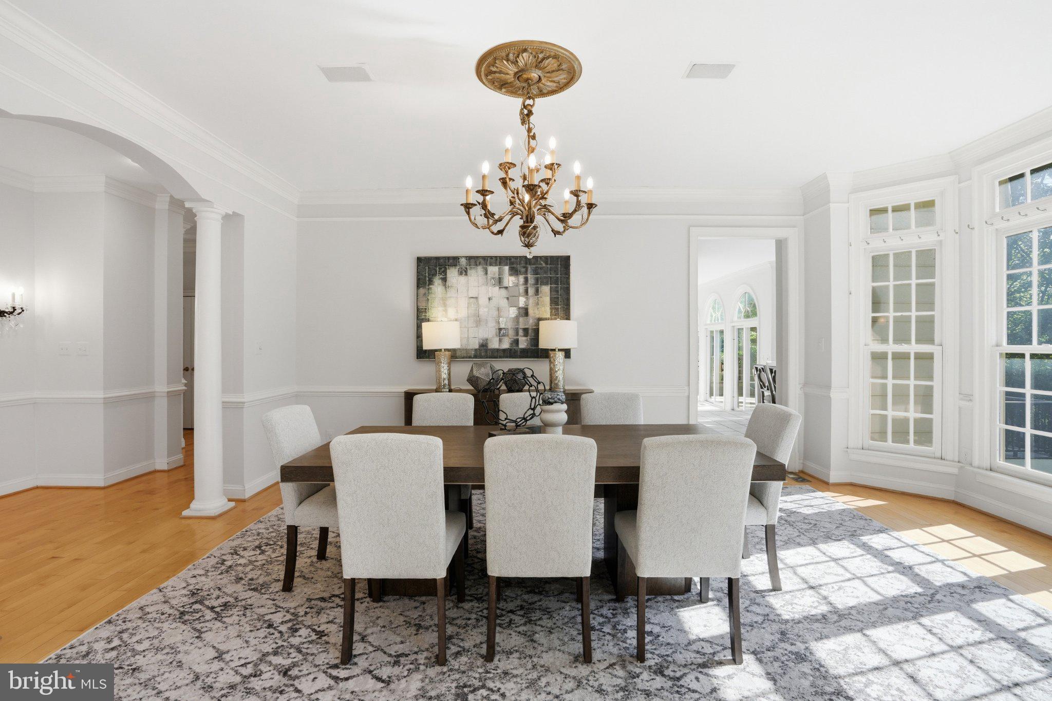 891 Chinquapin Road McLean, VA 22102 - Photo 13 of 78 Elegant dining space with natural light.