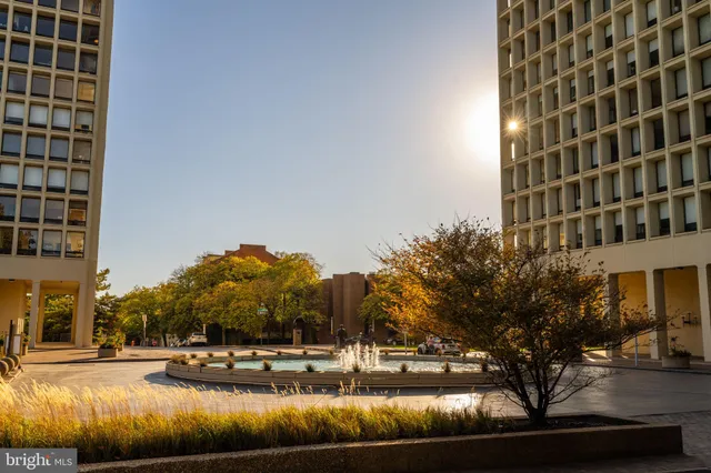 a view of a building with street view