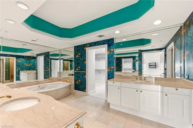 a view of closet area