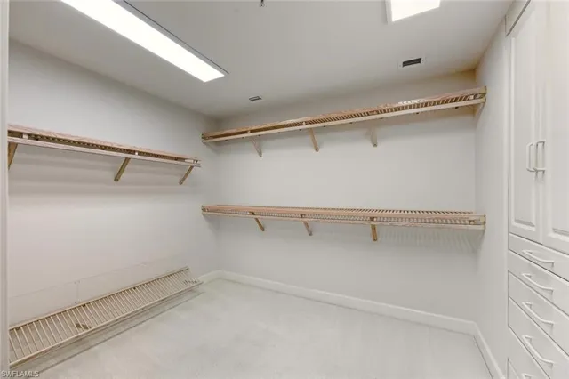 a view of an empty room