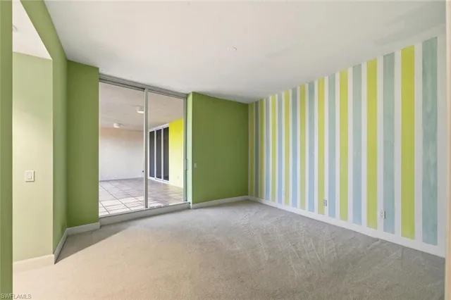 a view of an empty room