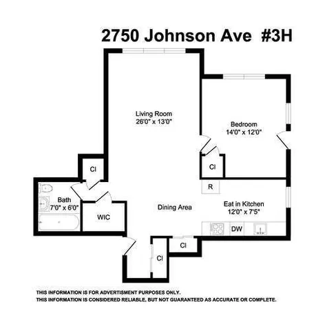 $209,900 | 2750 Johnson Avenue, Unit 3H | Spuyten Duyvil