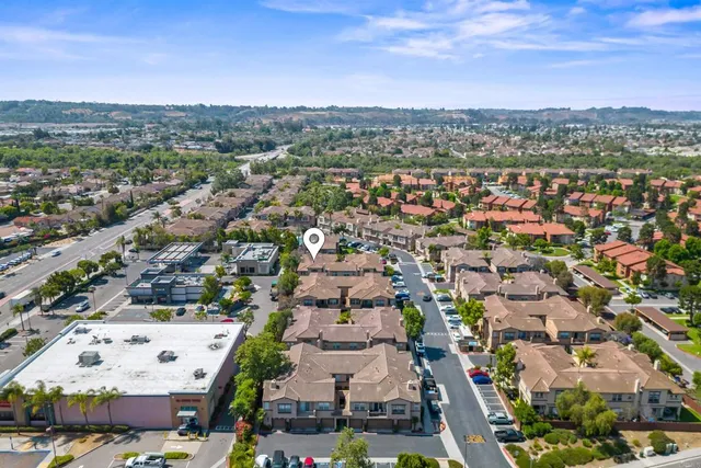 an aerial view of a city