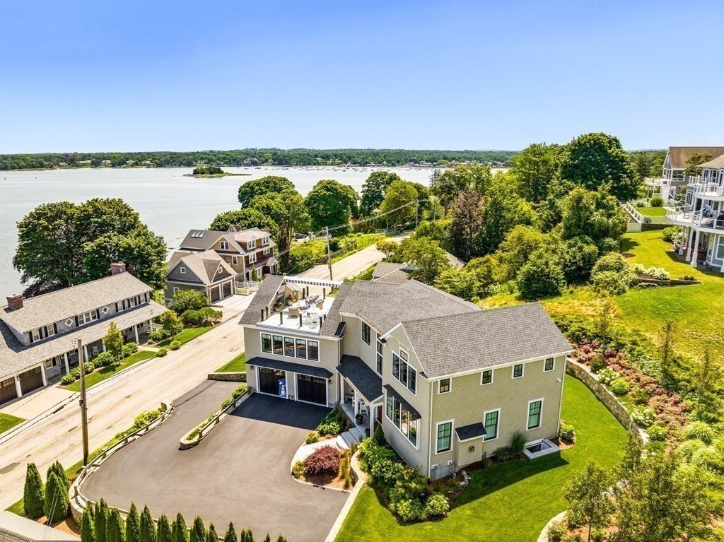 170 Otis Street Hingham, MA 02043 - Photo 1 of 24 a aerial view of houses with yard
