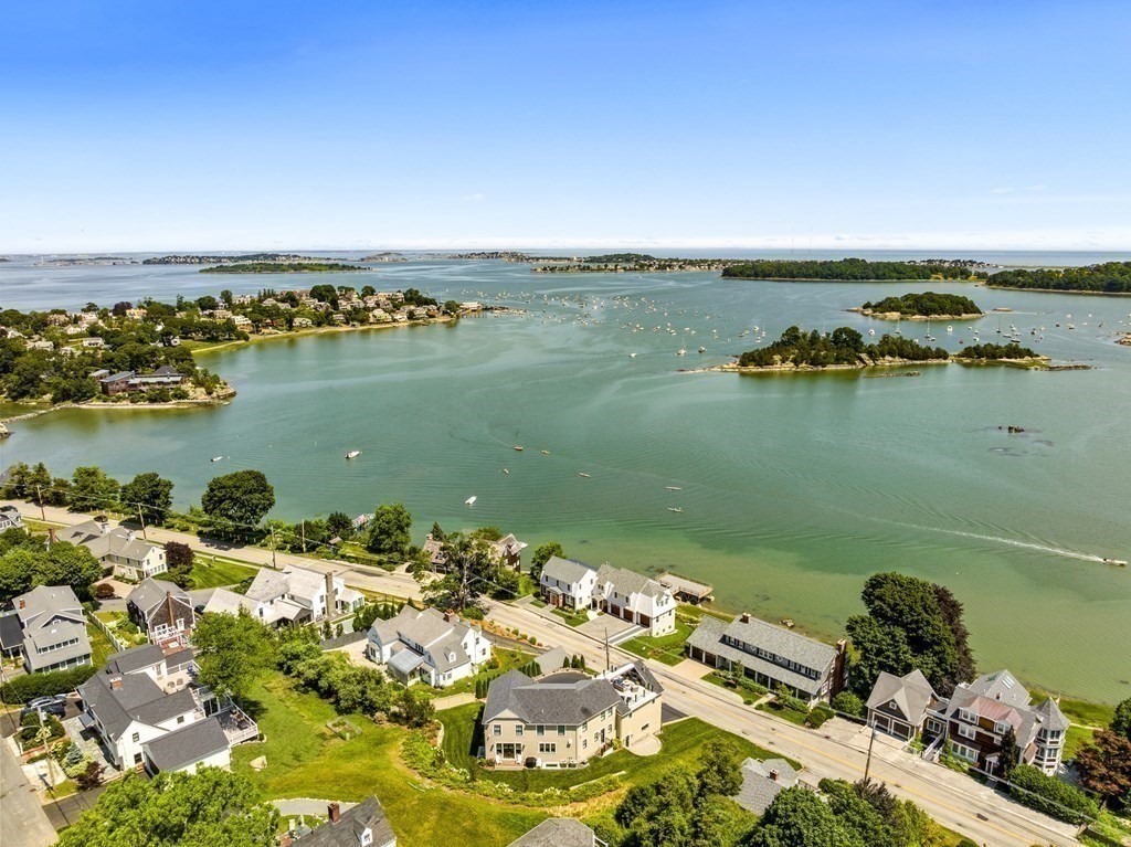 170 Otis Street Hingham, MA 02043 - Photo 6 of 24 an aerial view of a houses with ocean view