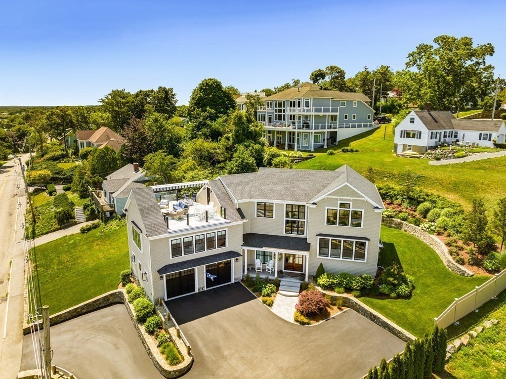 170 Otis Street Hingham, MA 02043 - Photo 10 of 24 an aerial view of a house with a swimming pool