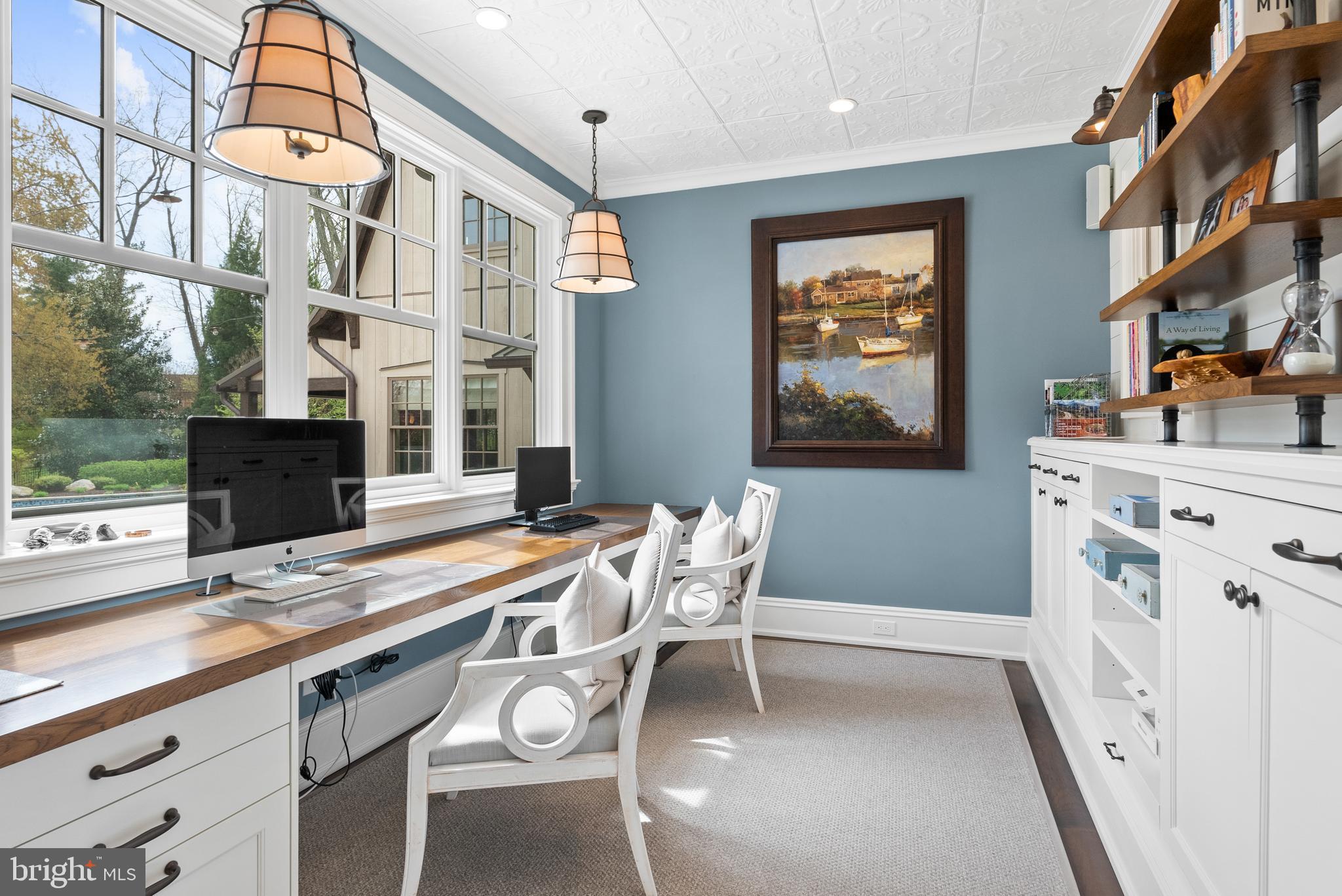 6529 Sothoron Road McLean, VA 22101 - Photo 34 of 103 Duel workstations overlook the pool and gardens