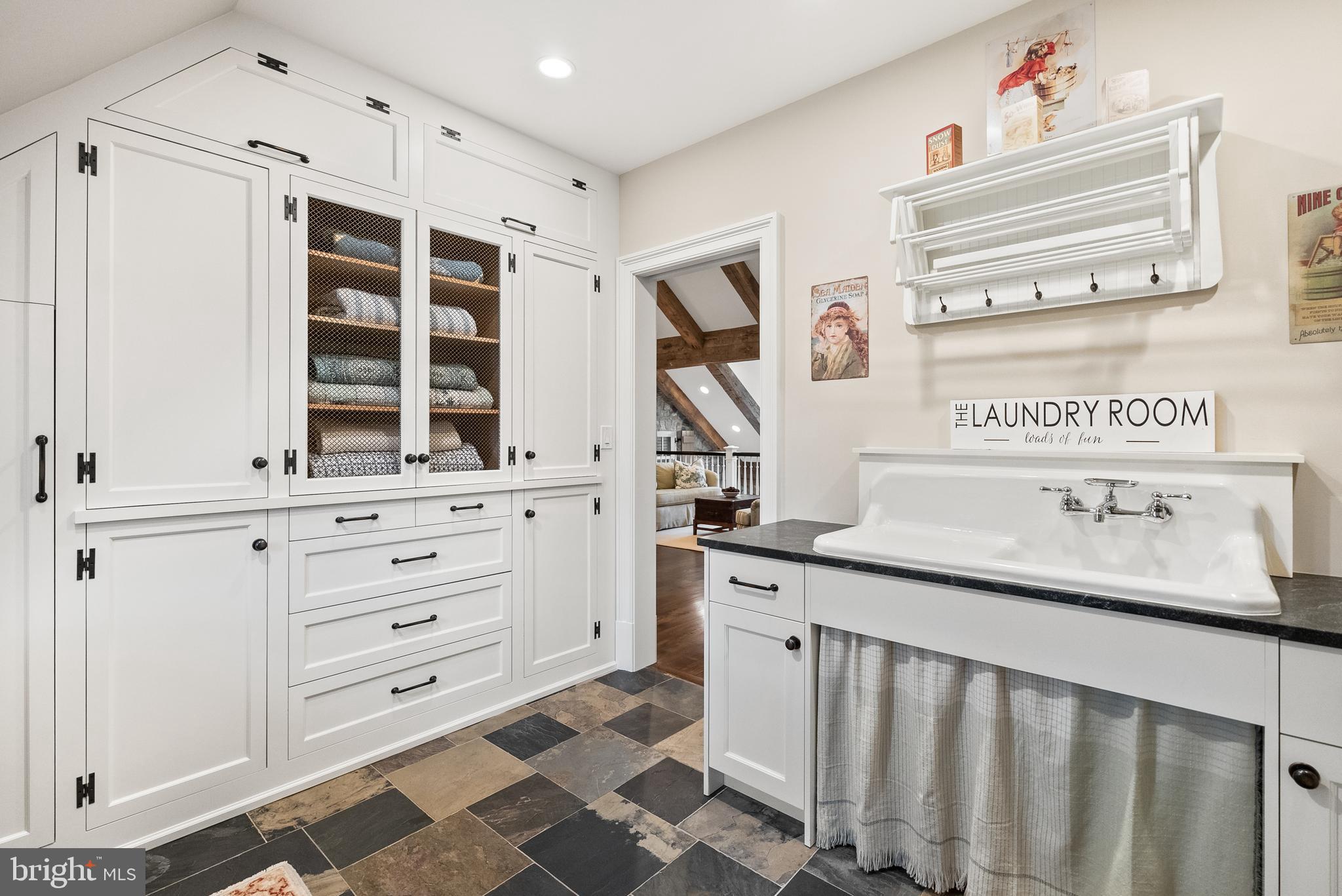 6529 Sothoron Road McLean, VA 22101 - Photo 49 of 103 Custom laundry room cabinetry by Dutch Made