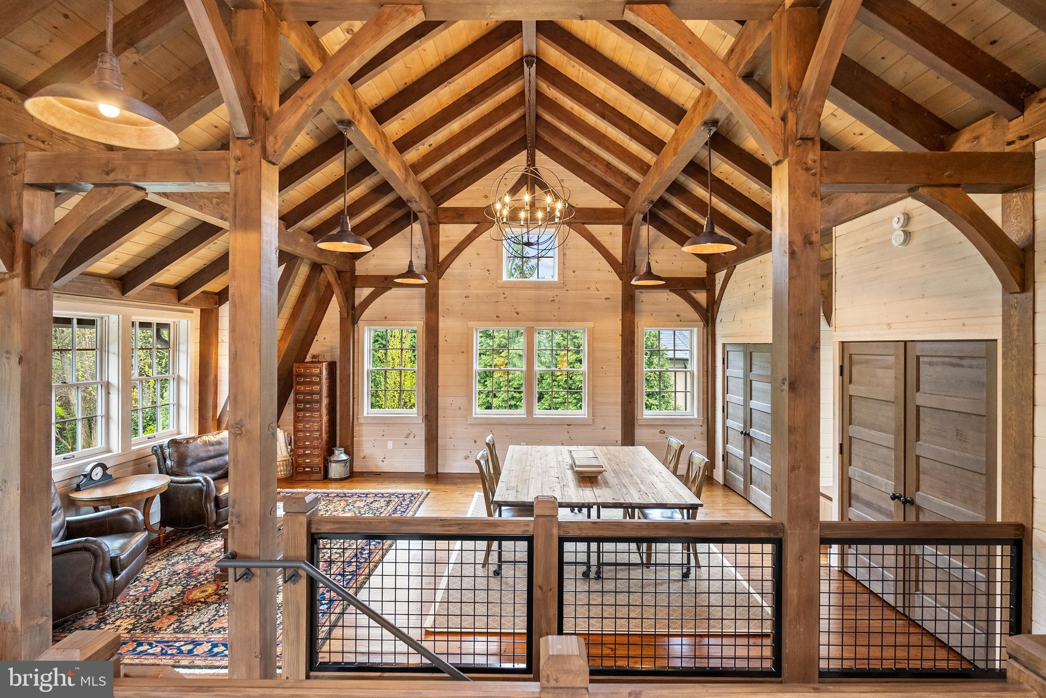 6529 Sothoron Road McLean, VA 22101 - Photo 76 of 103 Dramatic upper level in the timber frame annex