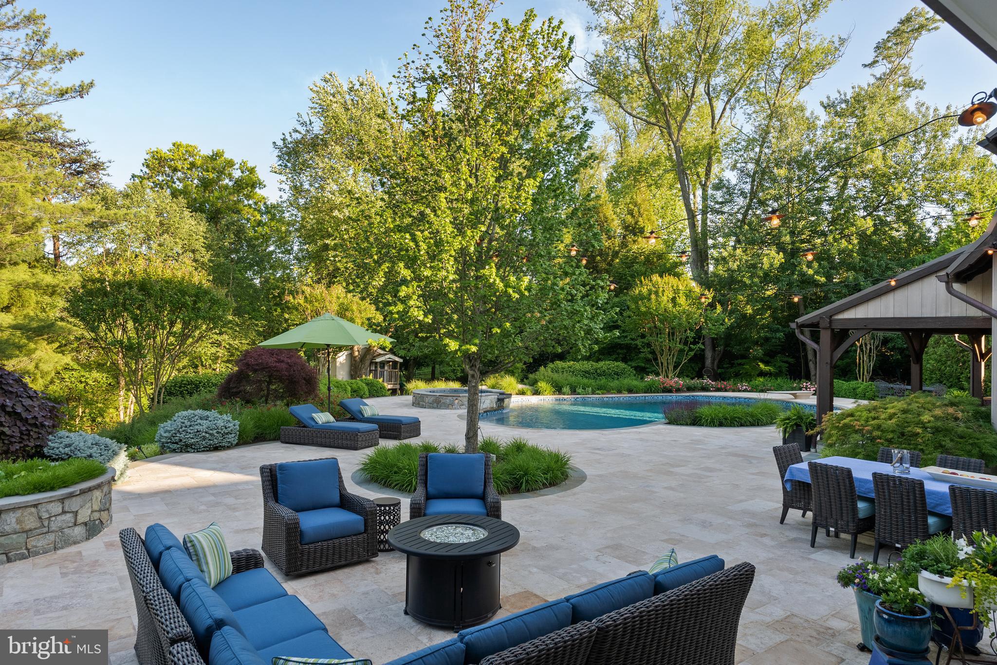 6529 Sothoron Road McLean, VA 22101 - Photo 81 of 103 Expansive, 3,500 sf travertine terrace