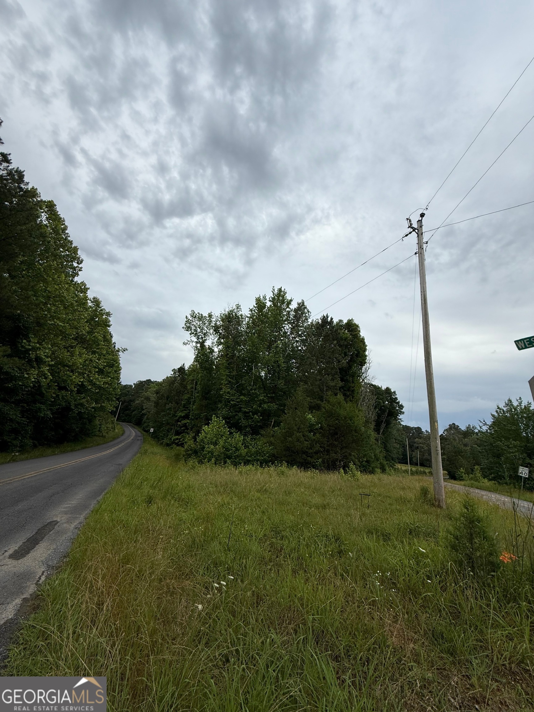 a view of a pathway with a yard