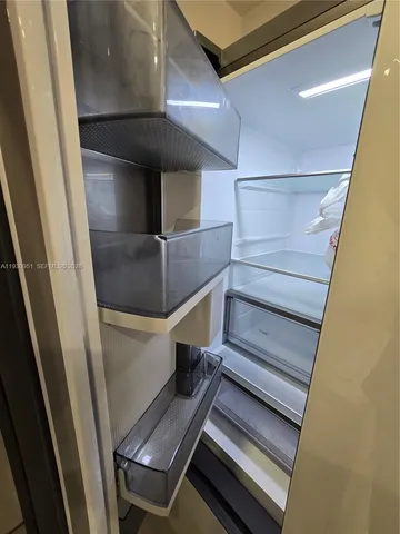 a view of a balcony with city