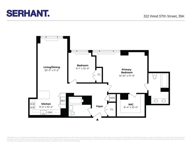 $8,500 | 322 West 57th Street, Unit 39K | Hell's Kitchen