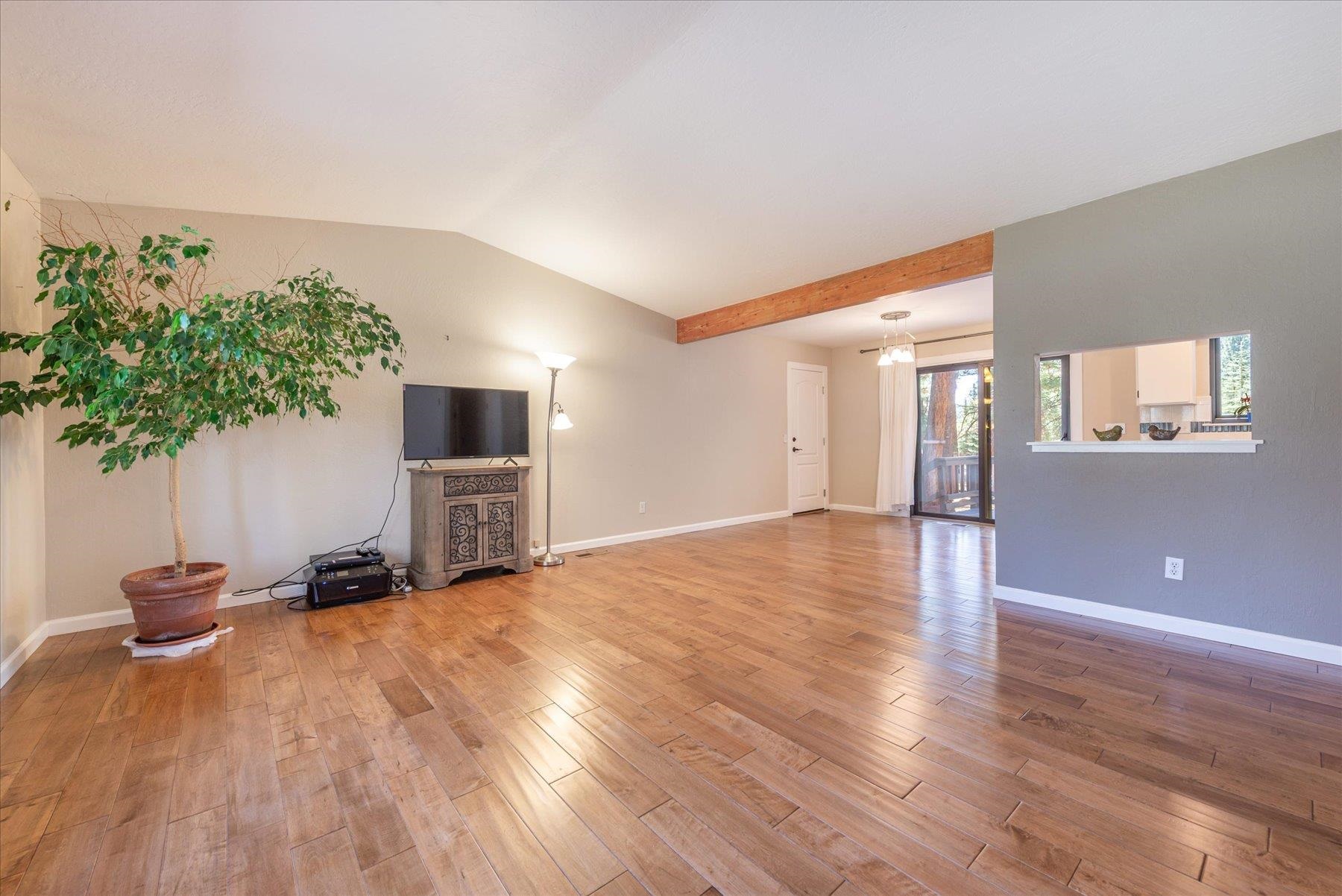 15844 Archery View Truckee, CA 96161 - Photo 7 of 26 a view of a room with wooden floor and a potted plant