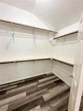a close view of closet