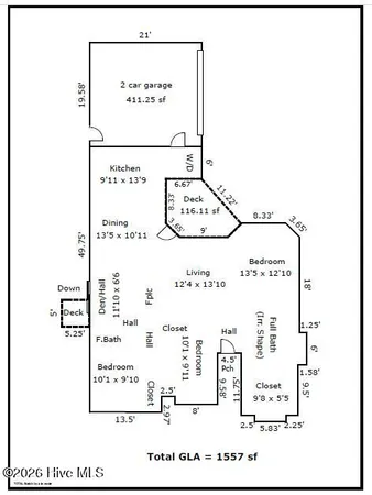 $292,000 | 801 Deerfoot Circle, New Bern, NC 28562