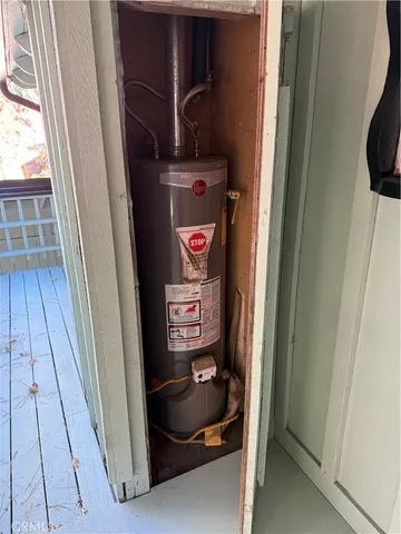 a view of storage and utility room