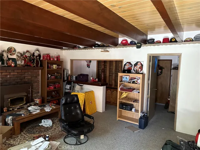 a view of a storage room with washer and dryer