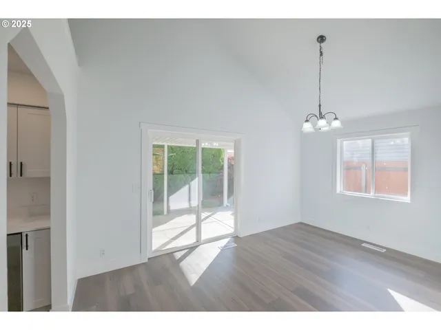 a view interior of the house and wooden floor