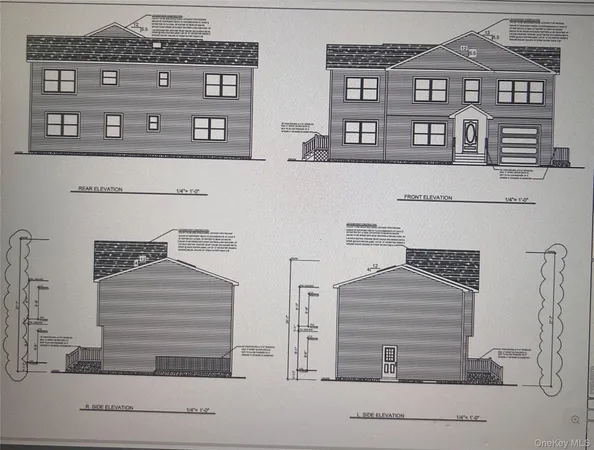 a front view of a building