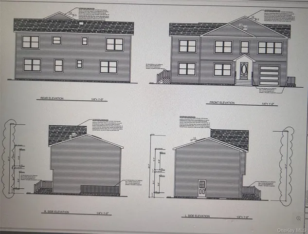 a front view of a building