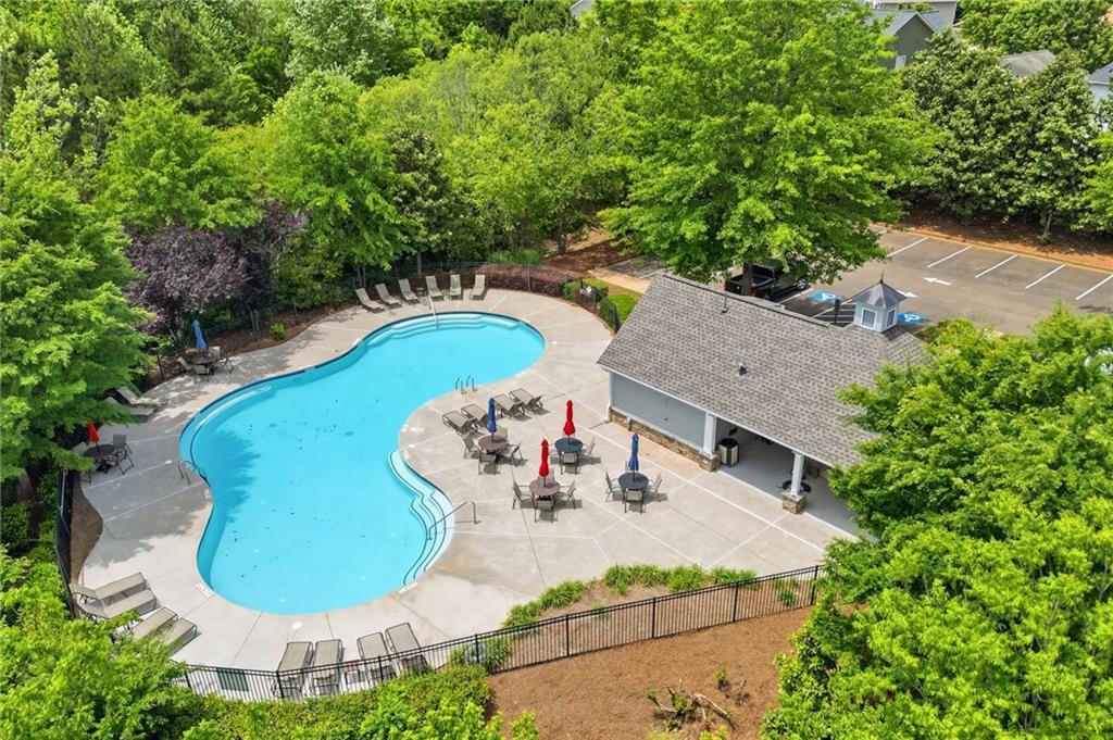 123 Renford Road Ball Ground, GA 30107 - Photo 24 of 27 an aerial view of a house with outdoor space