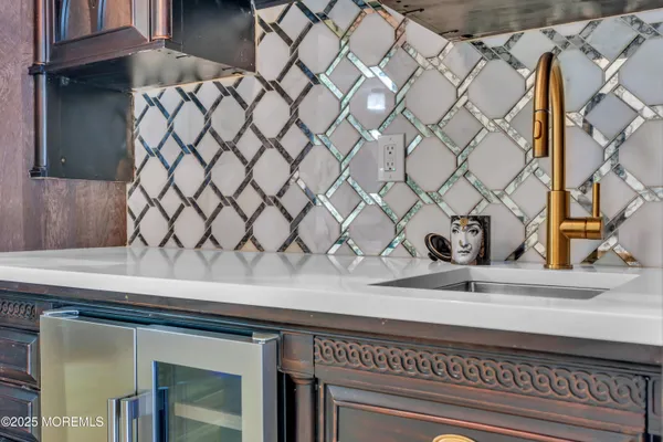 a close view of a sink