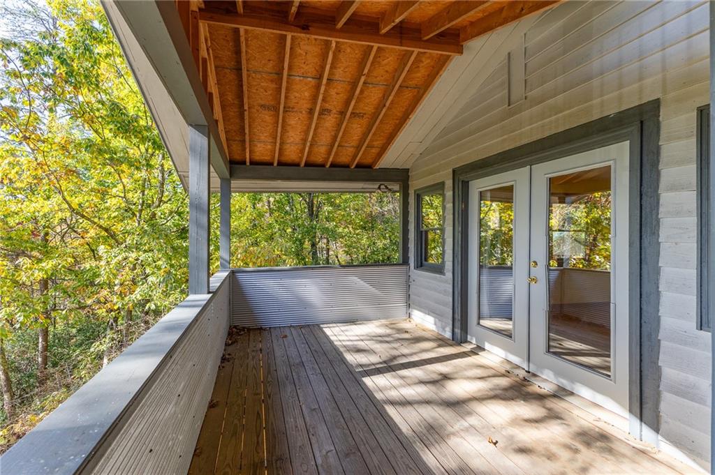 339 Cameron Road Cleveland, GA 30528 - Photo 12 of 36 a view of balcony with wooden floor