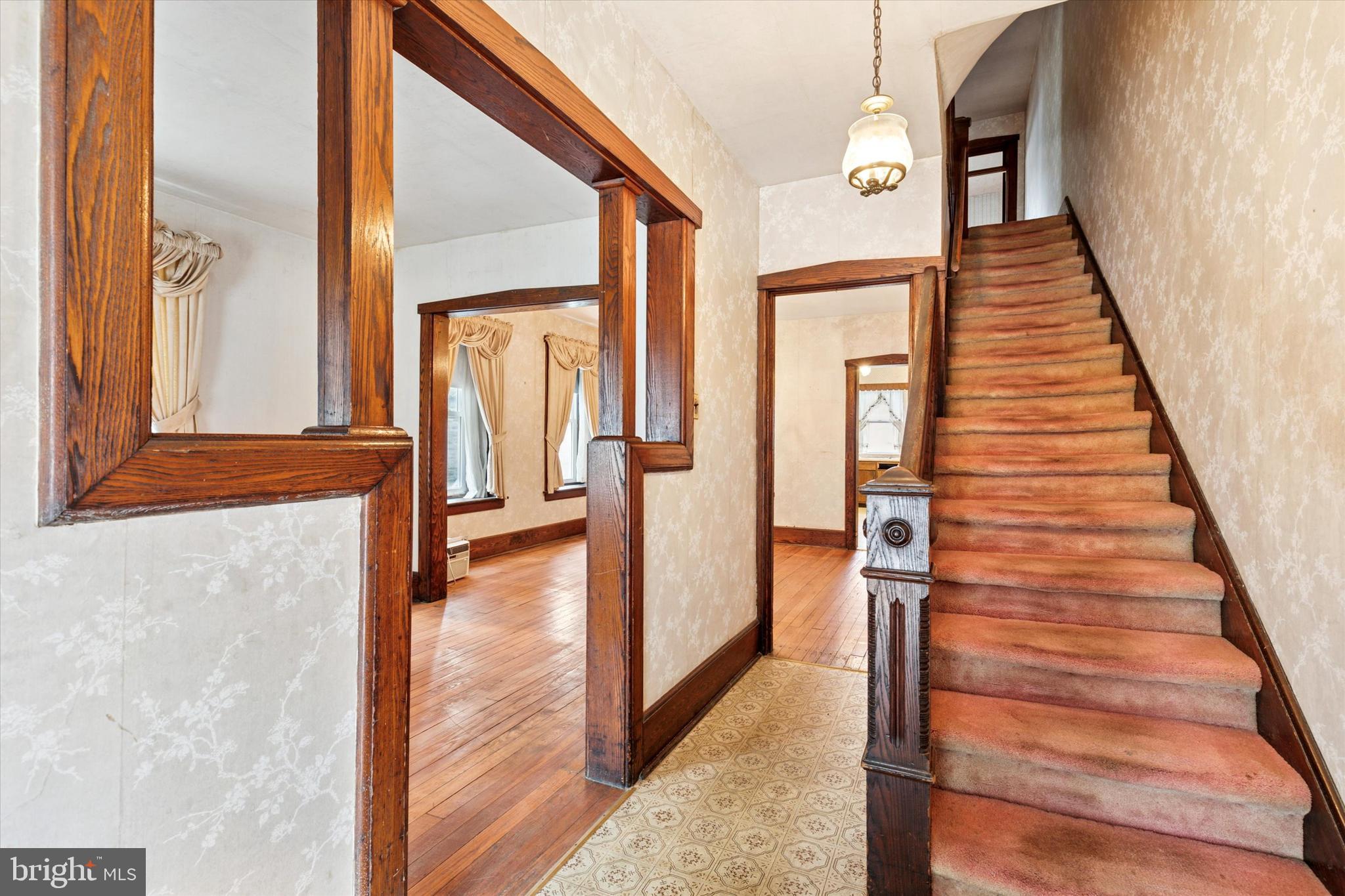 27 Waverly Road Wyncote, PA 19095 - Photo 3 of 15 a view of an entryway with wooden floor and door