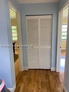 a room with furniture