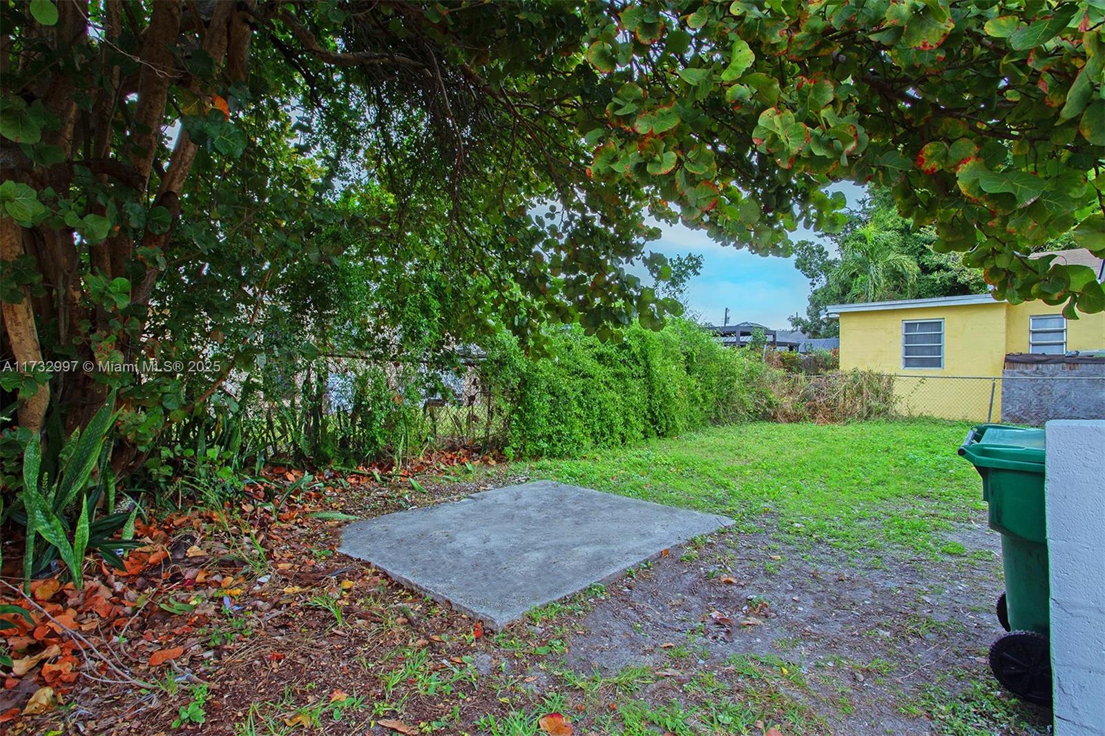 1923 Northwest 66th Street Miami, FL 33147 - Photo 27 of 29 a view of a backyard with plants and large trees