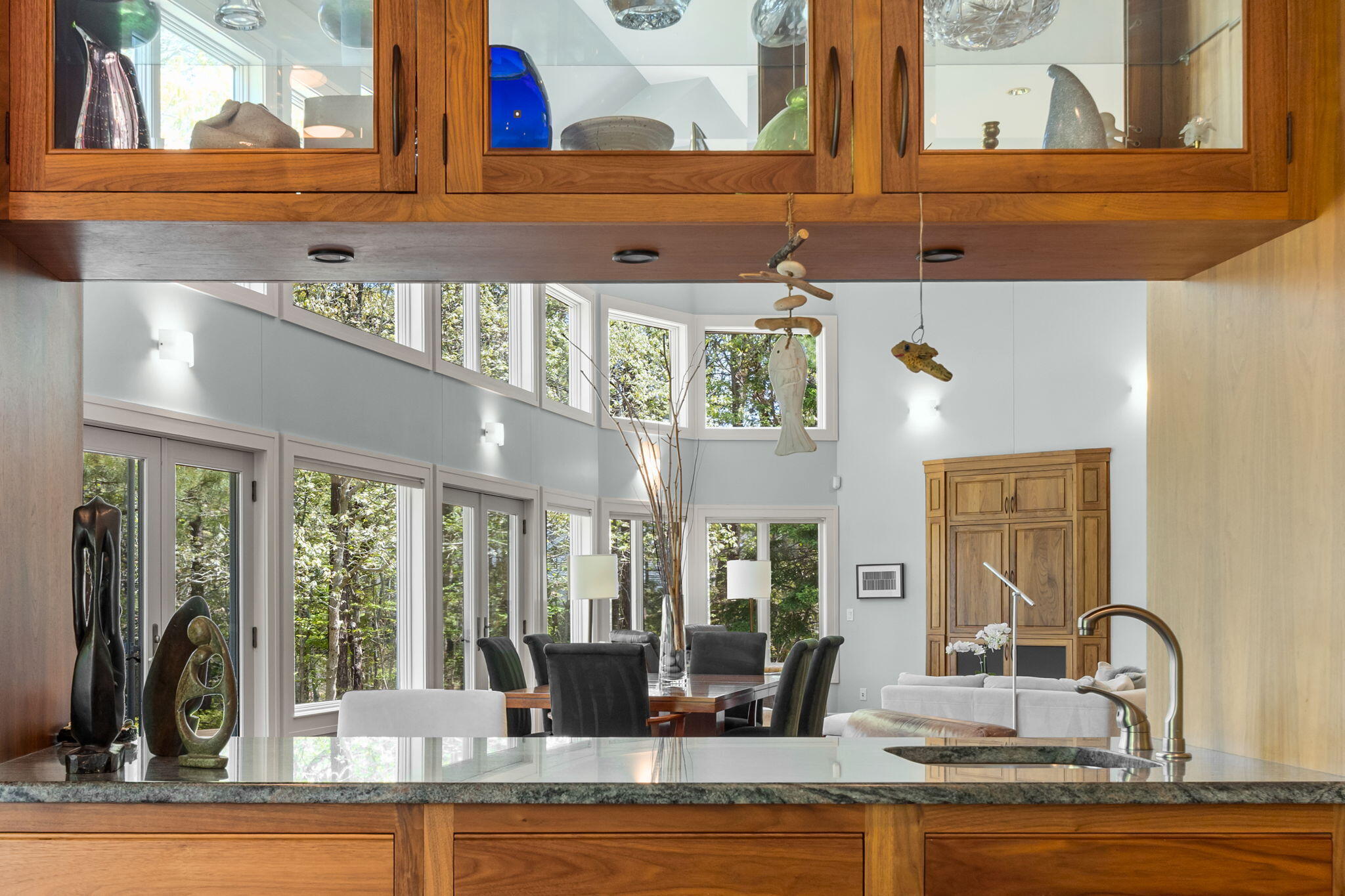 476 Baxter Neck Road Marstons Mills, MA 02648 - Photo 25 of 95 a view of living room with furniture and floor to ceiling windows