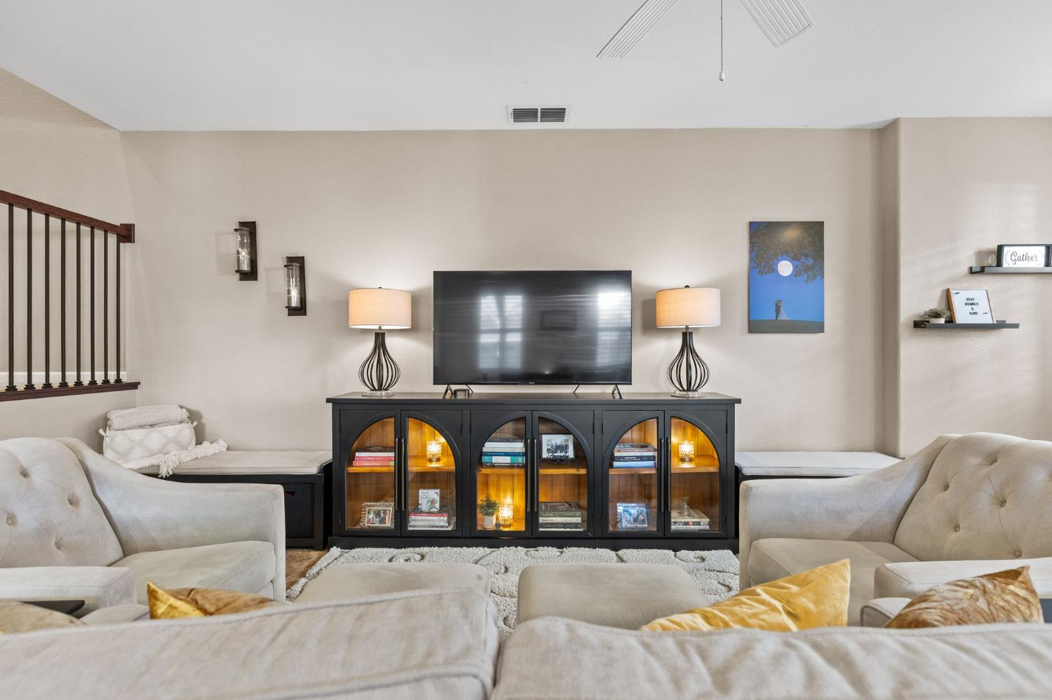 1107 Hudson Circle Lincoln, CA 95648 - Photo 13 of 51 a living room with furniture and a flat screen tv