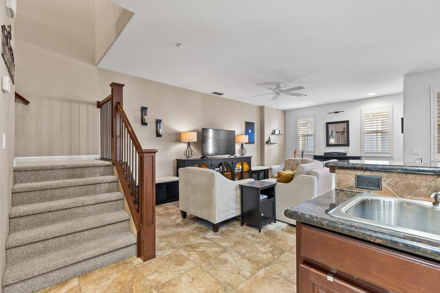 1107 Hudson Circle Lincoln, CA 95648 - Photo 21 of 51 Custom-designed stair railing to match cabinets