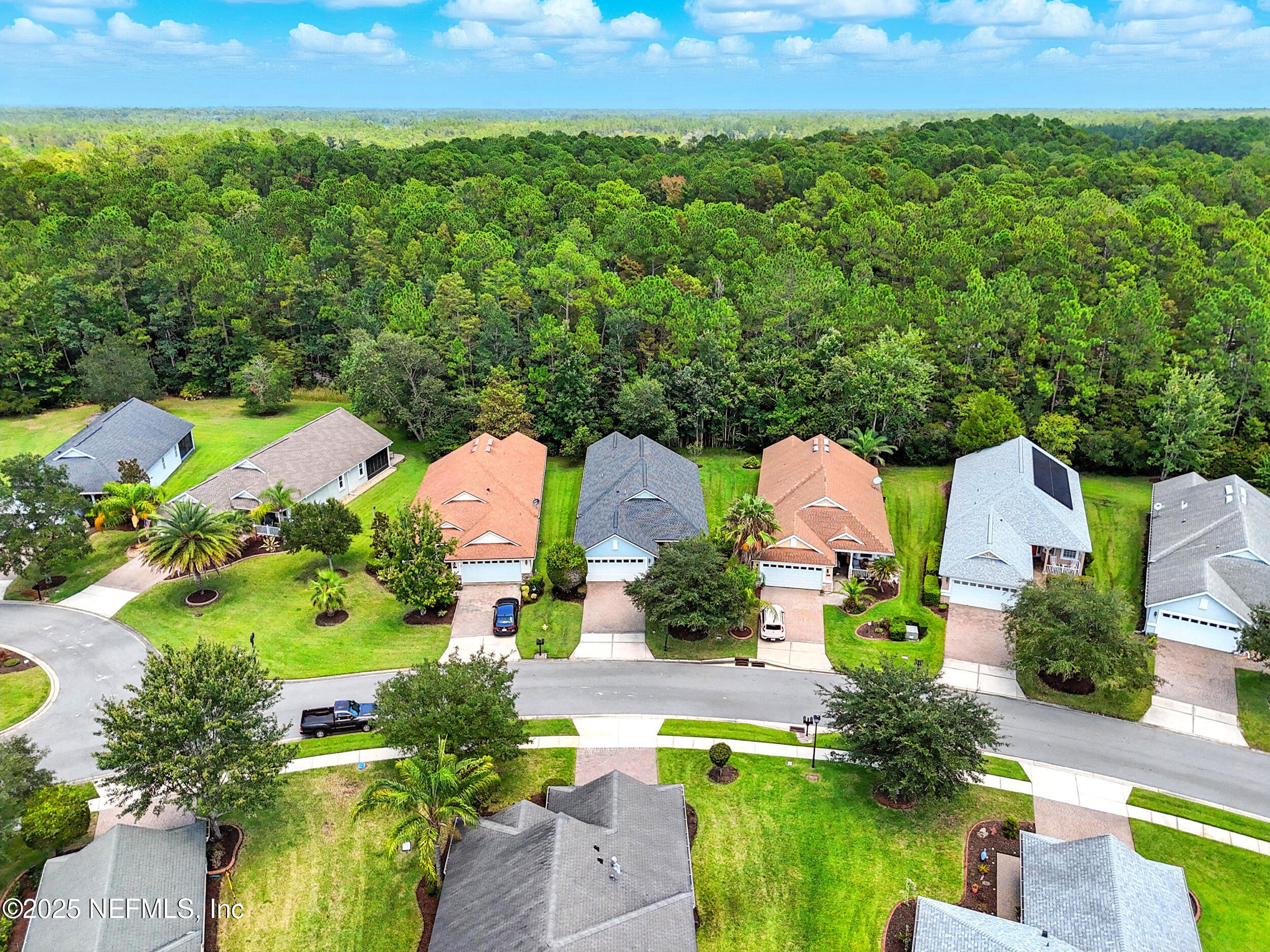 778 Copperhead Circle St. Augustine, FL 32092 - Photo 30 of 43 an aerial view of a house with a yard and lake view