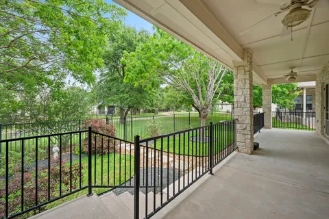 a view of a balcony