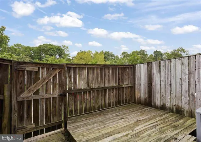 a view of wooden fence