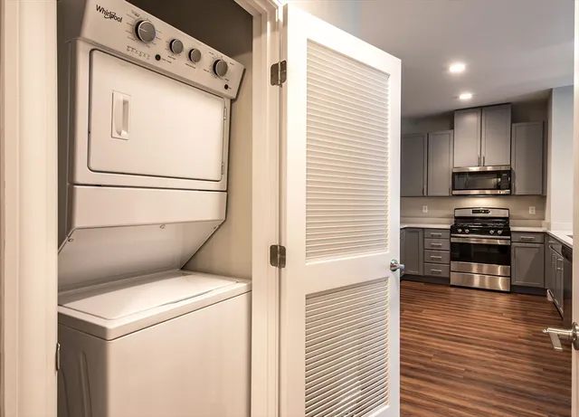 a room with storage and utility