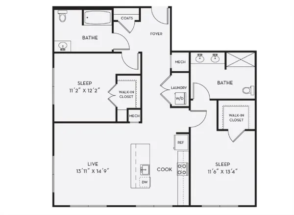 a picture of a refrigerator in a microwave