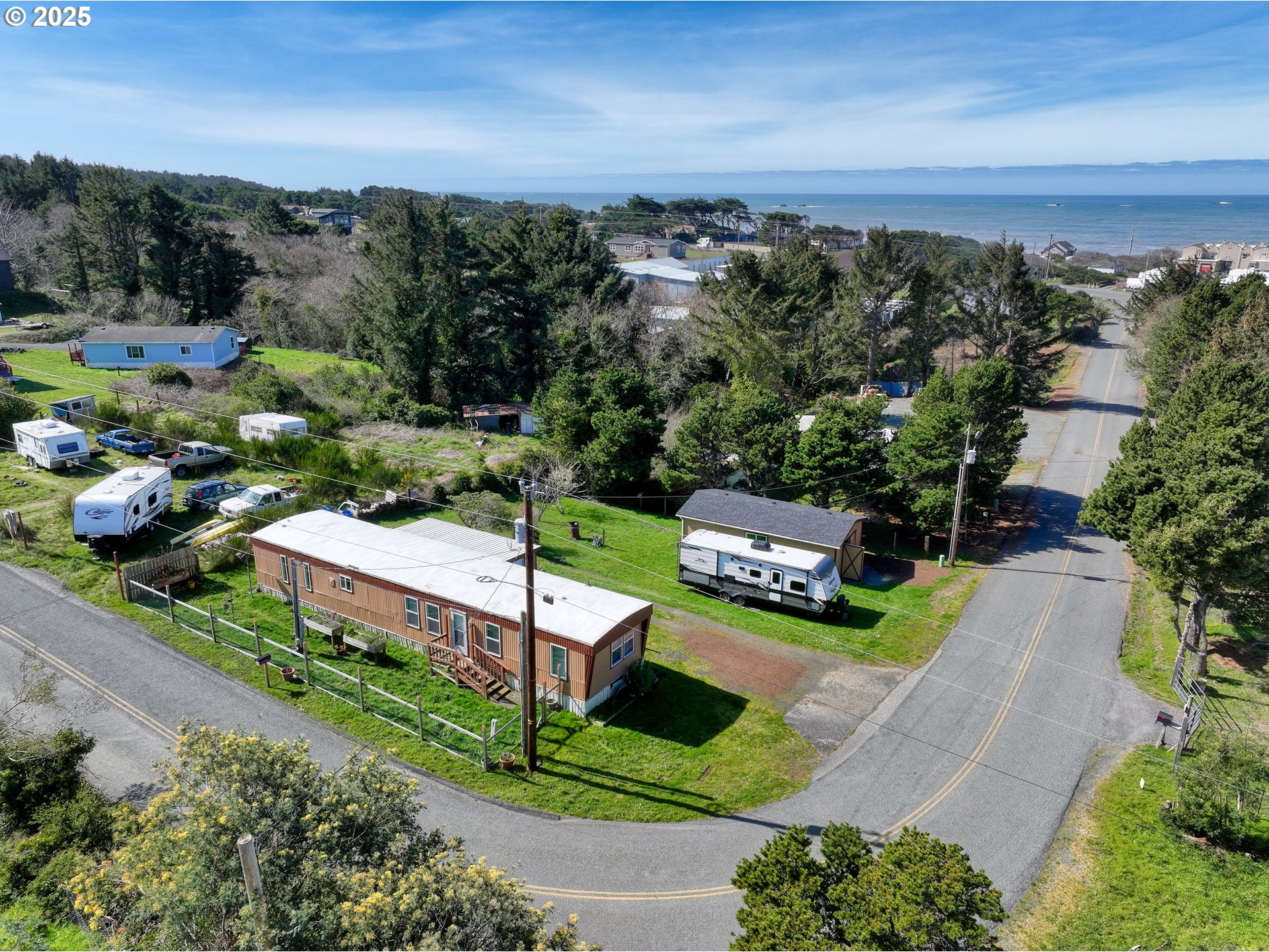 94608 Grange Road Gold Beach, OR 97444 - Photo 21 of 29 a view of a garden with houses