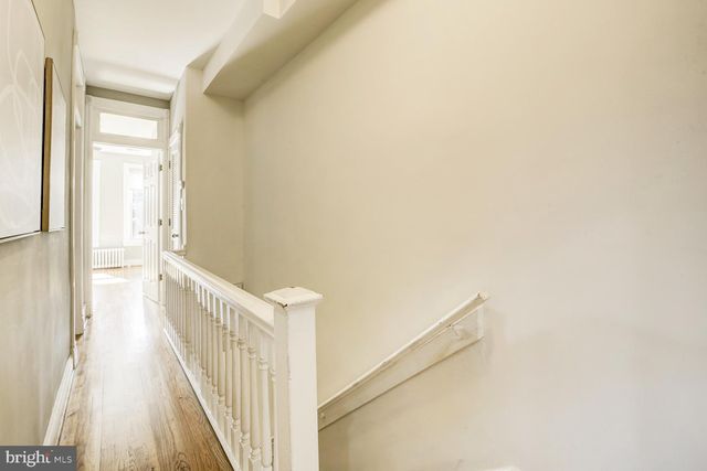 a view of a room with stairs