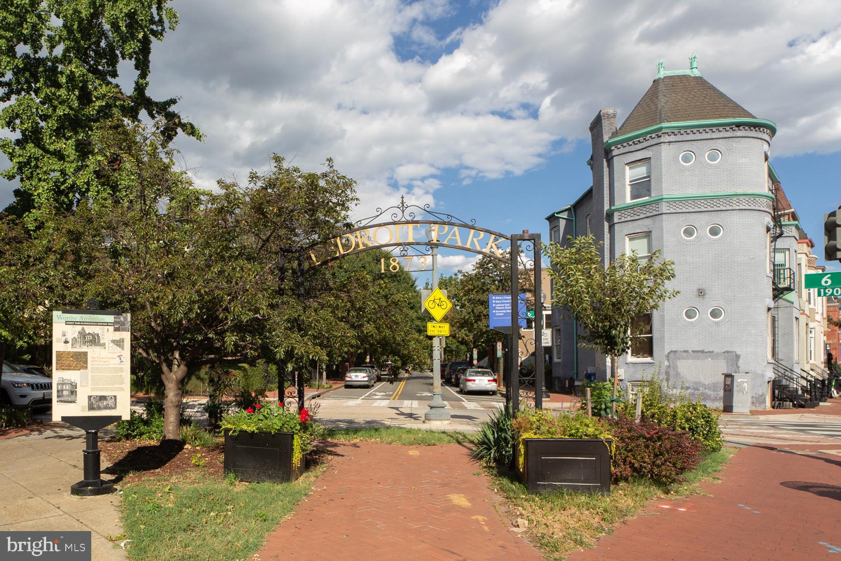 1823 4th Street Northwest Washington, DC 20001 - Photo 42 of 48 a view of a house with sitting area and garden