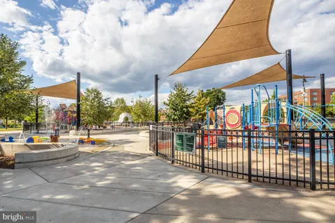 a view of a building and a street