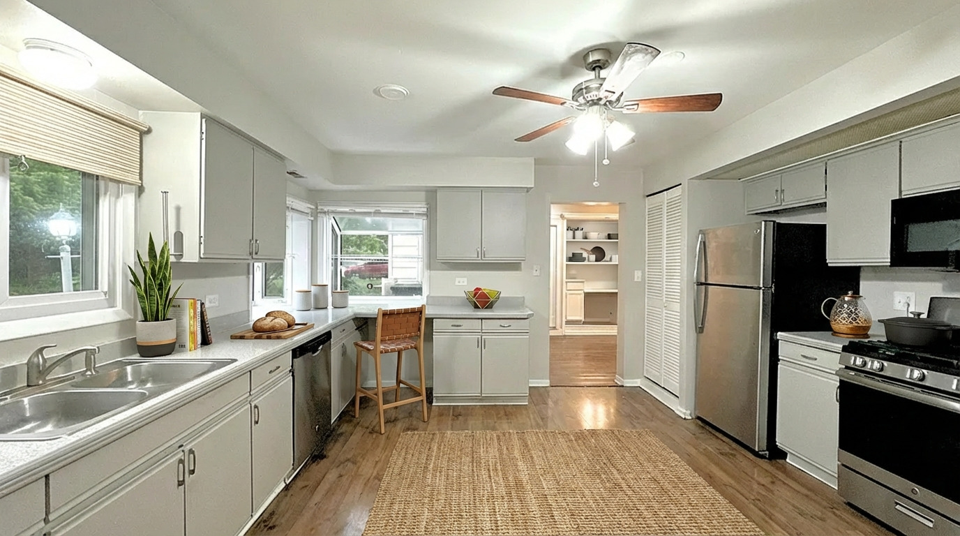 18210 Perth Avenue Homewood, IL 60430 - Photo 5 of 23 a kitchen with a sink stainless steel appliances and window