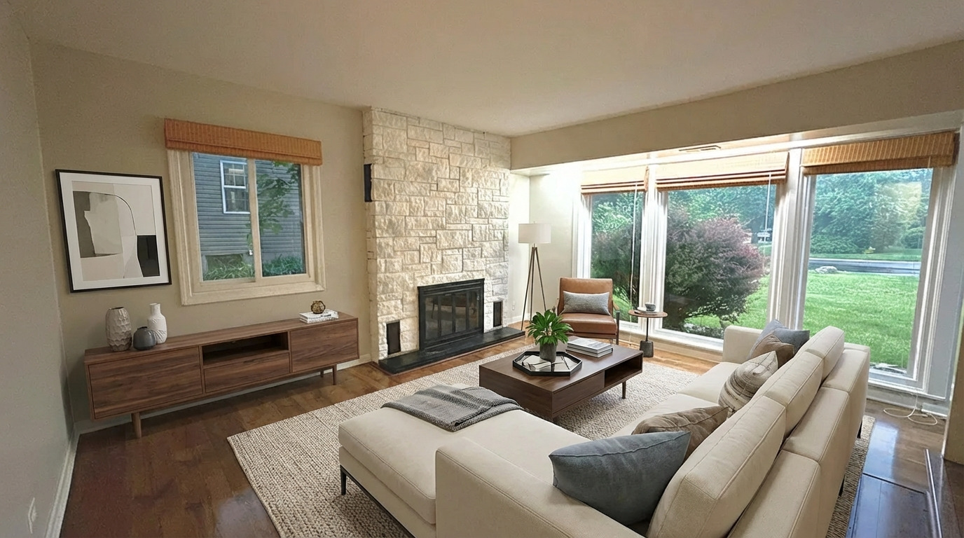 18210 Perth Avenue Homewood, IL 60430 - Photo 7 of 23 a living room with furniture and a fireplace