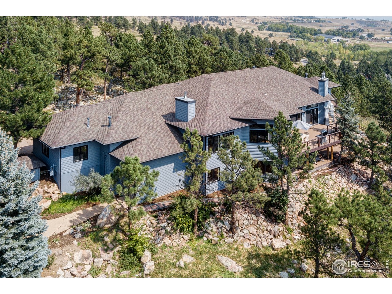 9114 Pine Ridge Lane Boulder, CO 80302 - Photo 2 of 5 Ariel exterior South East Elevation