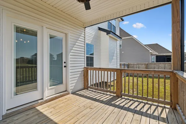 a house view with a outdoor space