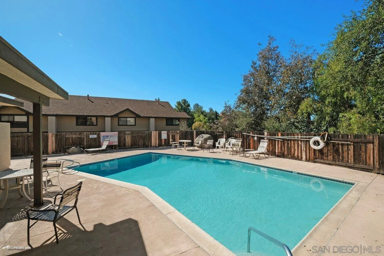 2648 Alpine Boulevard, Unit B Alpine, CA 91901 - Photo 25 of 25 a view of a house with swimming pool and sitting area